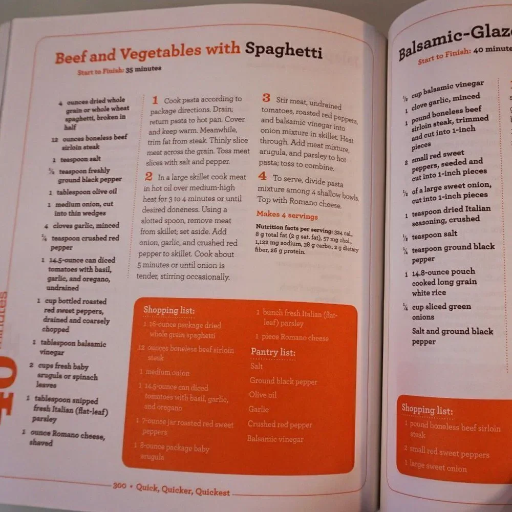 Quick Quicker Quickest 350 Delicious Meals Better Homes And Gardens 2010 PB